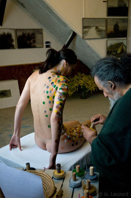 Bodypainting : Laéticia et Jean Bitoun